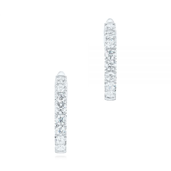 Brilliant Facet Pavé Diamond Hoop Earrings - reference design