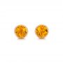 18k Rose Gold 18k Rose Gold Citrine Stud Earrings - Three-Quarter View -  102667 - Thumbnail
