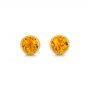 18k Yellow Gold 18k Yellow Gold Citrine Stud Earrings - Three-Quarter View -  102667 - Thumbnail