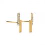 18k Yellow Gold 18k Yellow Gold Contemporary Diamond Stud Earrings - Front View -  105324 - Thumbnail