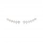 18k Rose Gold 18k Rose Gold Custom Diamond Crawler Earrings - Three-Quarter View -  102735 - Thumbnail