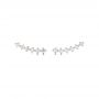 14k Rose Gold 14k Rose Gold Custom Diamond Crawler Earrings - Three-Quarter View -  102735 - Thumbnail