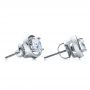  Platinum And Platinum Platinum And Platinum Custom Diamond Earrings - Front View -  100086 - Thumbnail