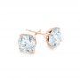 18k Rose Gold 18k Rose Gold Custom Diamond Stud Jacket Earrings - Front View -  103273 - Thumbnail