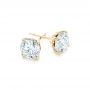 18k Yellow Gold 18k Yellow Gold Custom Diamond Stud Jacket Earrings - Front View -  103273 - Thumbnail