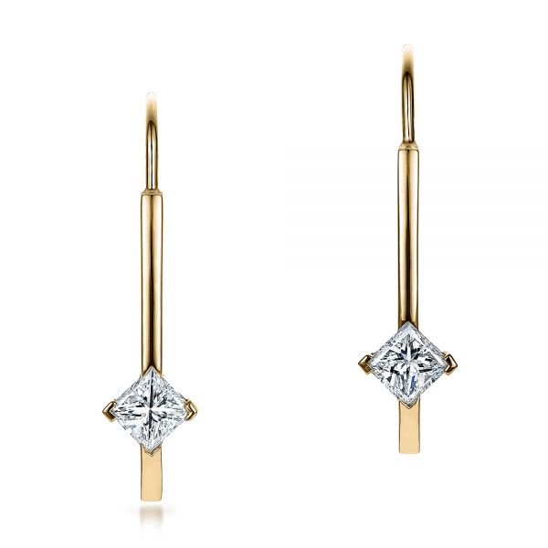 CDL FINESHINE Real Diamonds Latest Trendy Design Diamond Drop Earring in  Solid 14kt Yellow Gold at Rs 33370/pair in Surat