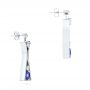  Platinum Platinum Custom Tanzanite And Diamond Earrings - Front View -  103984 - Thumbnail