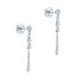 14k White Gold 14k White Gold Dangle Diamond Earrings - Front View -  106326 - Thumbnail