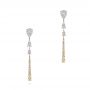 18k Yellow Gold 18k Yellow Gold Dangle Diamond Earrings - Three-Quarter View -  106326 - Thumbnail