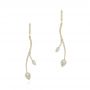 18k Yellow Gold 18k Yellow Gold Dangle Diamond Earrings - Three-Quarter View -  106327 - Thumbnail