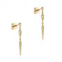 18k Yellow Gold 18k Yellow Gold Dangling Diamond Earrings - Front View -  105941 - Thumbnail