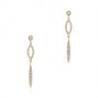 18k Yellow Gold 18k Yellow Gold Dangling Diamond Earrings - Three-Quarter View -  105942 - Thumbnail