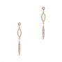 14k Yellow Gold 14k Yellow Gold Dangling Diamond Earrings - Three-Quarter View -  105942 - Thumbnail