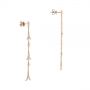 14k Rose Gold 14k Rose Gold Diamond Arrow Drop Earrings - Front View -  105327 - Thumbnail