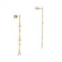 14k Yellow Gold 14k Yellow Gold Diamond Arrow Drop Earrings - Front View -  105327 - Thumbnail