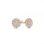 14k Rose Gold 14k Rose Gold Diamond Cluster Earrings - Front View -  105328 - Thumbnail