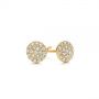 18k Yellow Gold 18k Yellow Gold Diamond Cluster Earrings - Front View -  105328 - Thumbnail