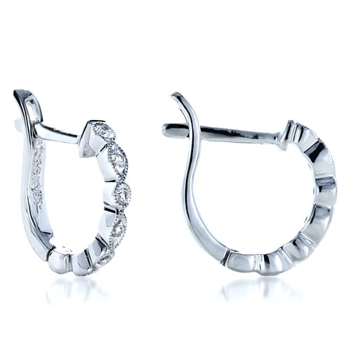 Diamond Earrings - front perspective