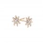 14k Rose Gold Diamond Earrings