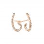 18k Rose Gold 18k Rose Gold Diamond Earrings - Three-Quarter View -  103695 - Thumbnail