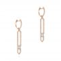 14k Rose Gold 14k Rose Gold Diamond Earrings - Front View -  105345 - Thumbnail