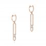 18k Rose Gold 18k Rose Gold Diamond Earrings - Front View -  105345 - Thumbnail