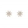 14k Rose Gold 14k Rose Gold Diamond Earrings - Front View -  103693 - Thumbnail