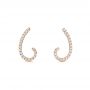 18k Rose Gold 18k Rose Gold Diamond Earrings - Front View -  103695 - Thumbnail