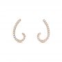 14k Rose Gold 14k Rose Gold Diamond Earrings - Front View -  103695 - Thumbnail