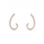 14k Rose Gold 14k Rose Gold Diamond Earrings - Front View -  103695 - Thumbnail