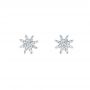  Platinum Platinum Diamond Earrings - Front View -  103693 - Thumbnail