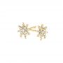 14k Yellow Gold 14k Yellow Gold Diamond Earrings - Three-Quarter View -  103693 - Thumbnail