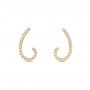 14k Yellow Gold 14k Yellow Gold Diamond Earrings - Front View -  103695 - Thumbnail