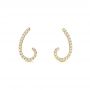 18k Yellow Gold 18k Yellow Gold Diamond Earrings - Front View -  103695 - Thumbnail