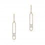 14k Yellow Gold 14k Yellow Gold Diamond Earrings - Three-Quarter View -  105345 - Thumbnail