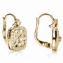 14k Yellow Gold 14k Yellow Gold Diamond Filigree Earrings - Front View -  1183 - Thumbnail