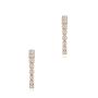 18k Rose Gold 18k Rose Gold Diamond Hoop Earrings - Three-Quarter View -  108010 - Thumbnail