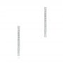  Platinum Platinum Diamond Hoop Earrings - Three-Quarter View -  103778 - Thumbnail