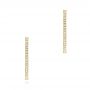 14k Yellow Gold 14k Yellow Gold Diamond Hoop Earrings - Three-Quarter View -  103778 - Thumbnail