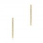 18k Yellow Gold 18k Yellow Gold Diamond Hoop Earrings - Three-Quarter View -  103778 - Thumbnail