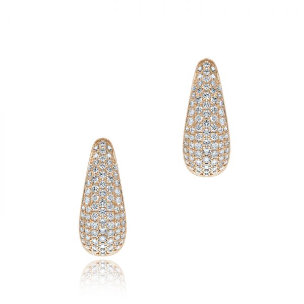 Diamond Huggie Earrings - Image