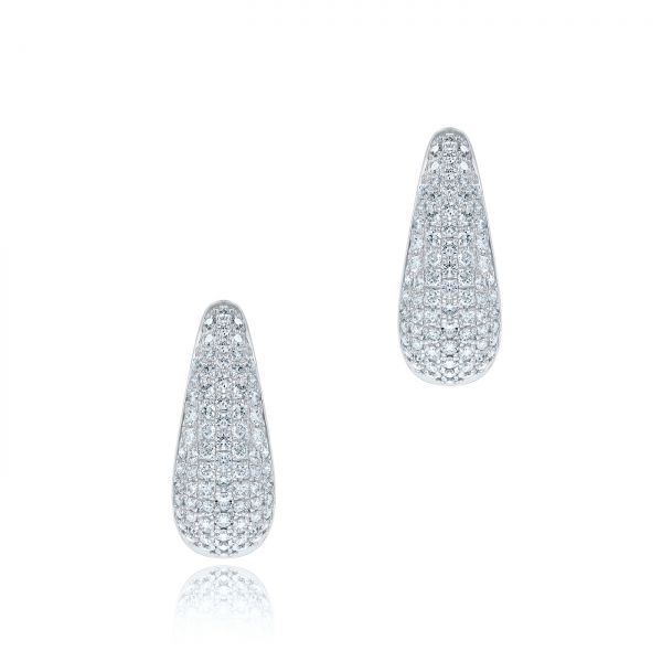 Diamond Huggie Earrings - Image