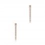 18k Rose Gold 18k Rose Gold Diamond Huggies - Three-Quarter View -  106313 - Thumbnail