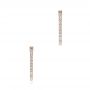 18k Rose Gold 18k Rose Gold Diamond Huggies - Three-Quarter View -  106313 - Thumbnail