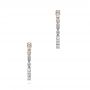 14k Rose Gold 14k Rose Gold Diamond Huggies - Three-Quarter View -  106338 - Thumbnail