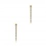 14k Yellow Gold 14k Yellow Gold Diamond Huggies - Three-Quarter View -  106313 - Thumbnail