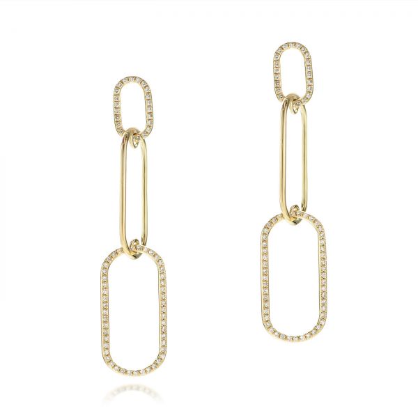 Diamond Link Earrings - Image