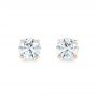 14k Rose Gold 14k Rose Gold Diamond Stud Earrings - Top View -  102560 - Thumbnail