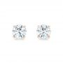 14k Rose Gold 14k Rose Gold Diamond Stud Earrings - Top View -  102560 - Thumbnail