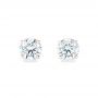 14k Rose Gold 14k Rose Gold Diamond Stud Earrings - Top View -  102581 - Thumbnail